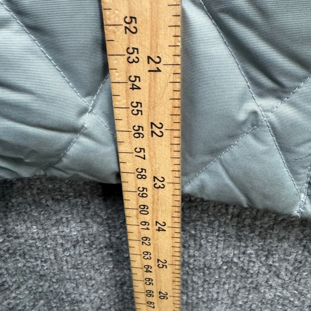 Eddie Bauer Premium Goose Down Vest Womens S Gray‎ Quilted Full Zip Outdoor